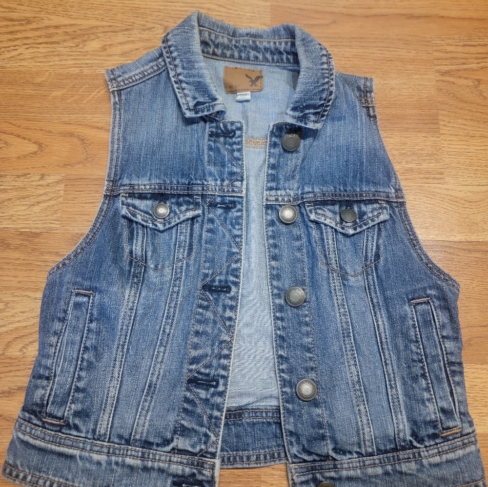Blue Denim Vest